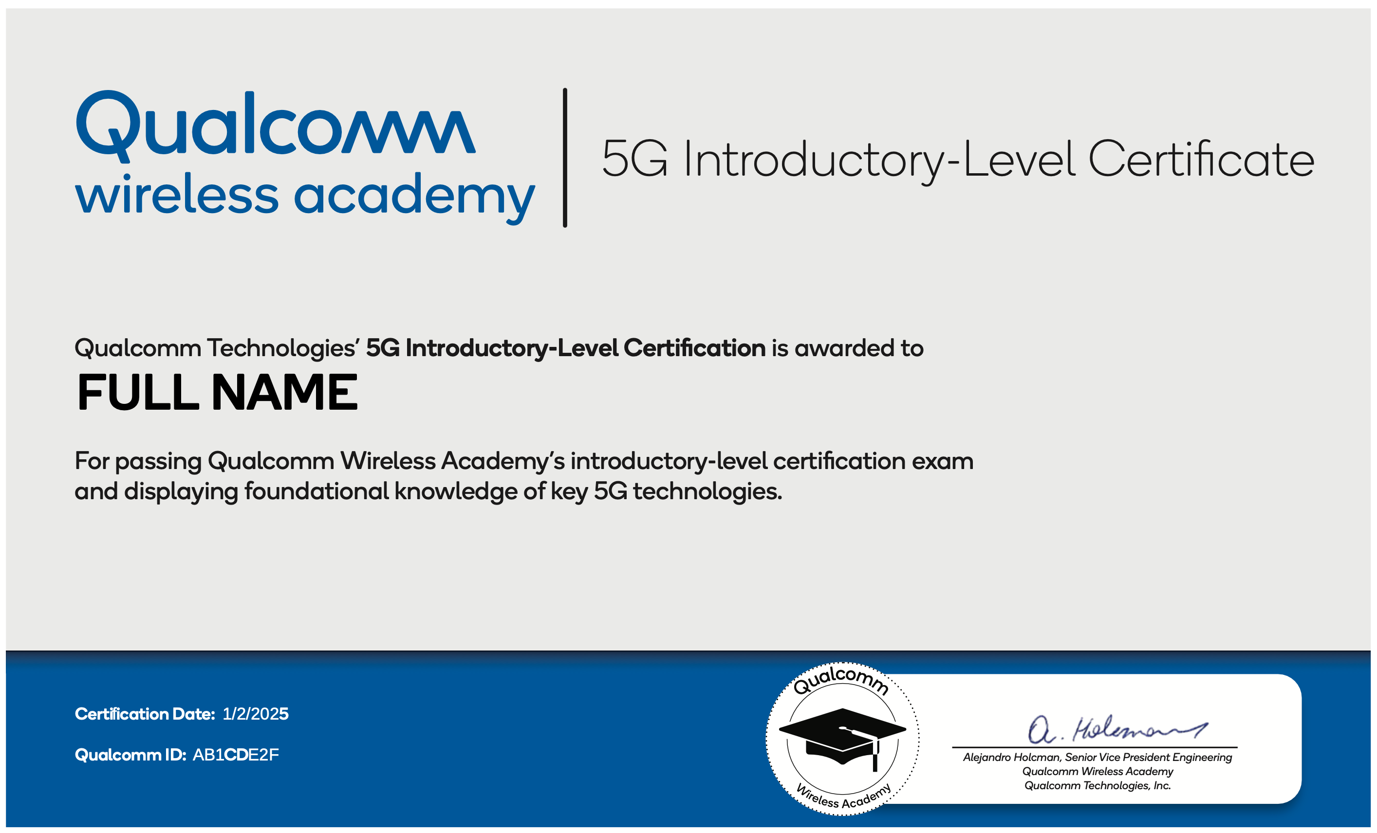 5G Introductory Level Certificate